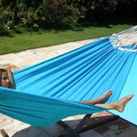 Hamac Azulina - Hamac en coton turquoise frais